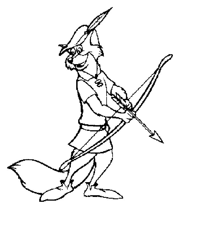 Coloriage de Robin des Bois gratuit