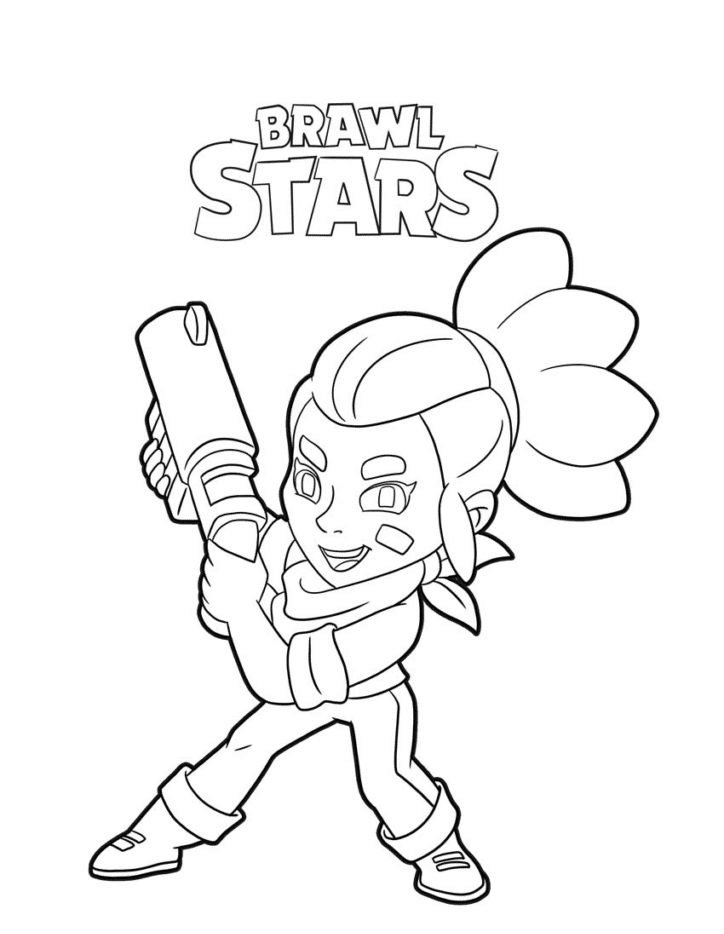 Coloriage de Shelly de Brawl Stars