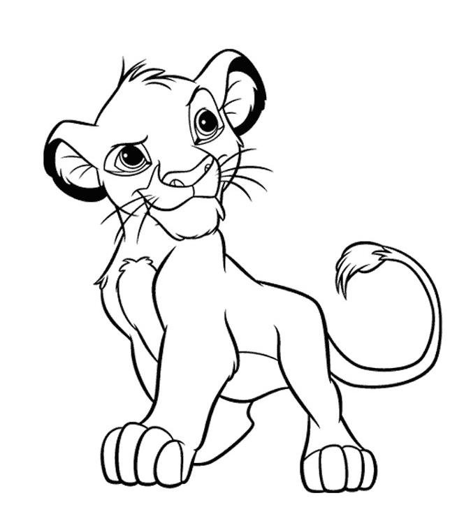 Coloriage de Simba