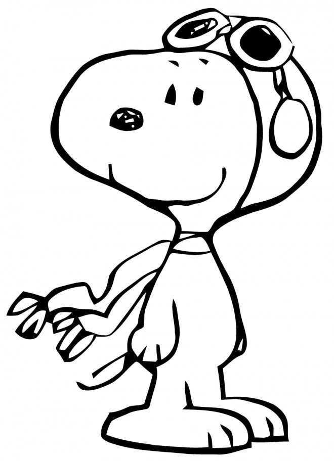 Coloriage de Snoopy déguisé