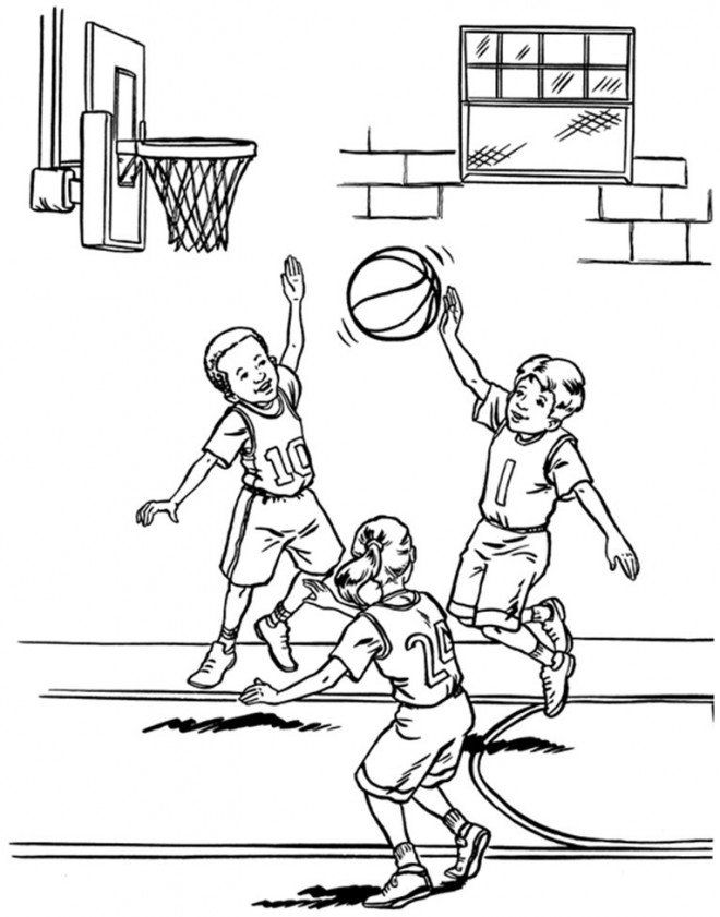 Coloriage de Street Basketball