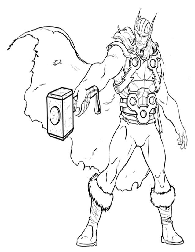 Coloriage de Thor