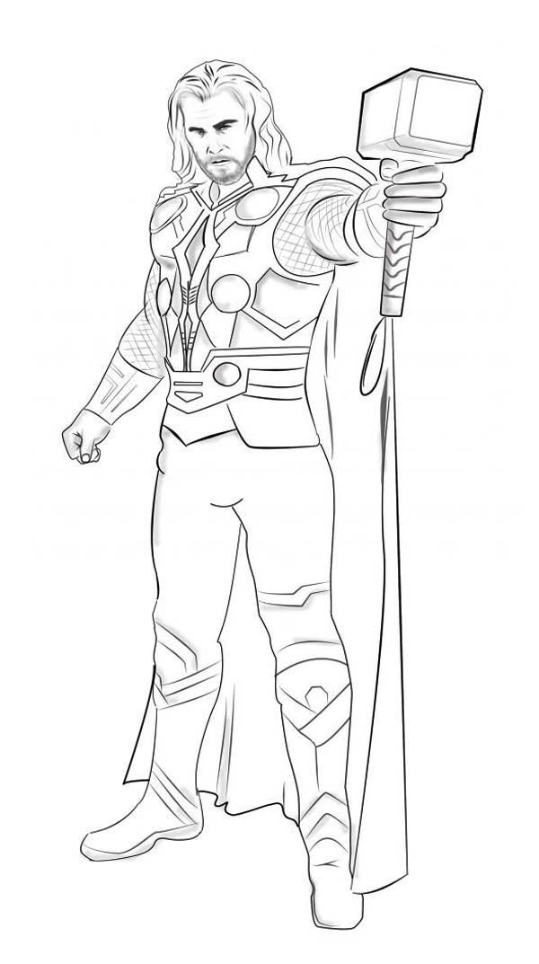 Coloriage de Thor