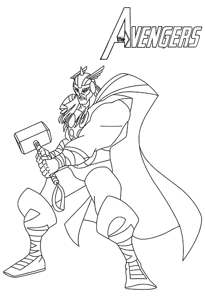 Coloriage de Thor