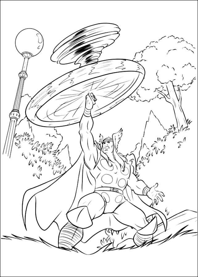 Coloriage de Thor
