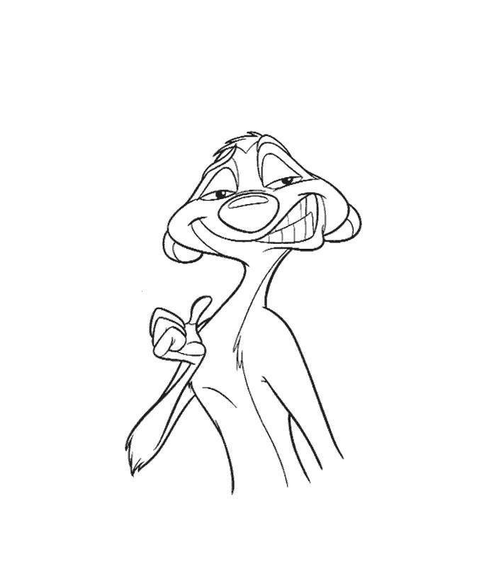 Coloriage de Timon
