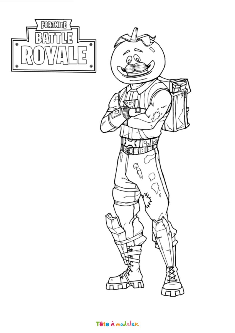 Coloriage de Tomato de Fortnite