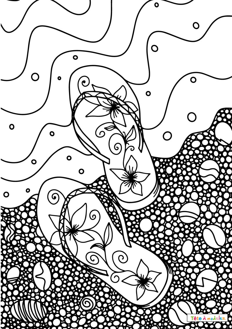 Coloriage de Tongs