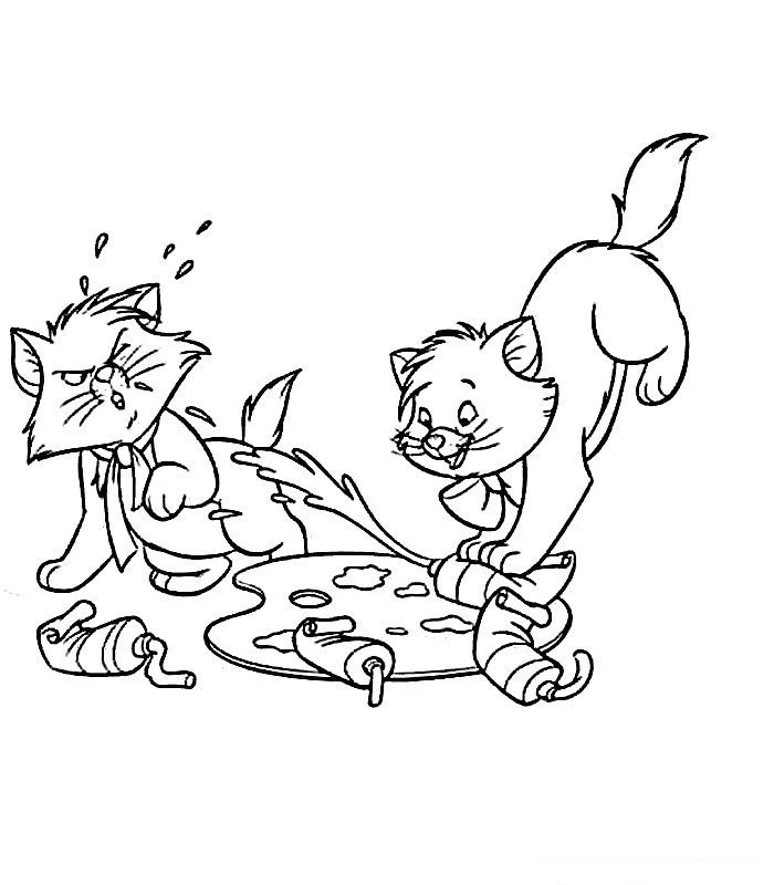 Coloriage de Toulouse et Berlioz
