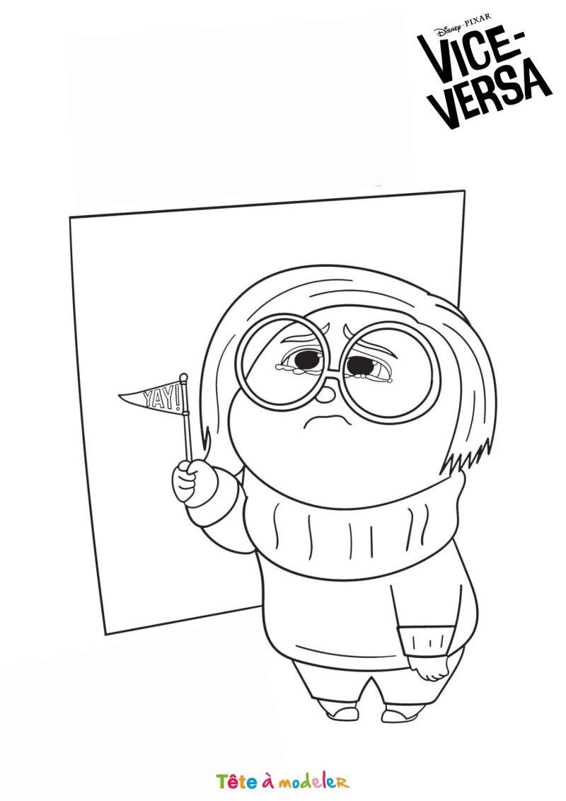 Coloriage de Tristesse