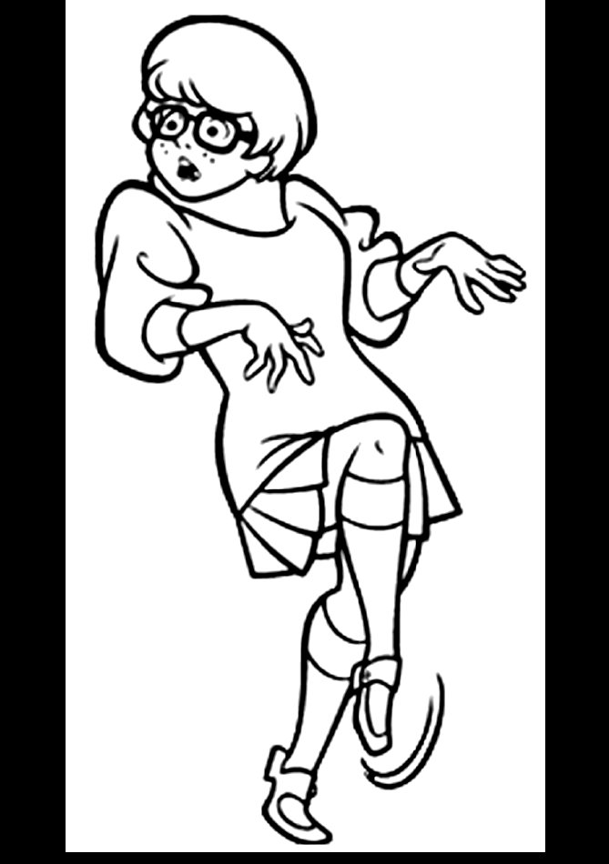 Coloriage de Vera Dinkley qui marche