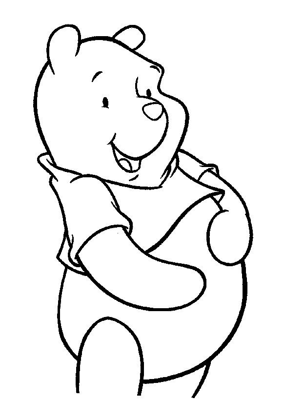 Coloriage de Winnie gourmand