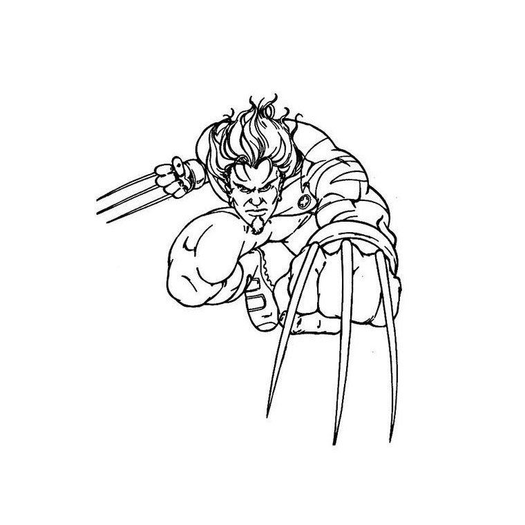 Coloriage de Wolverine