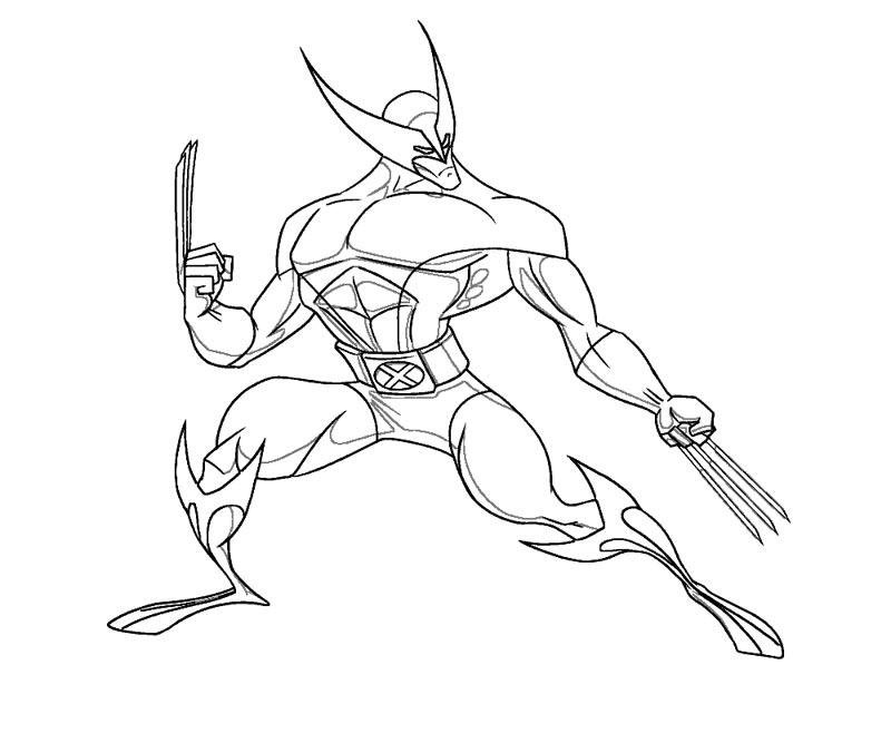 Coloriage de Wolverine