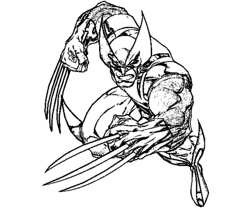 Coloriage de Wolverine