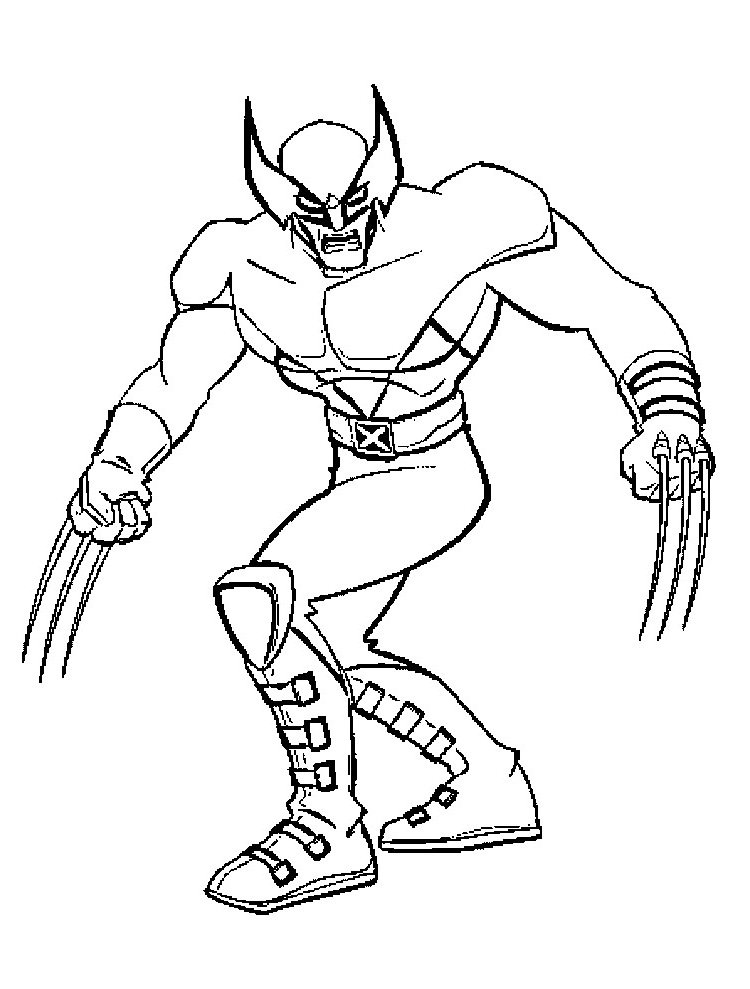 Coloriage de Wolverine