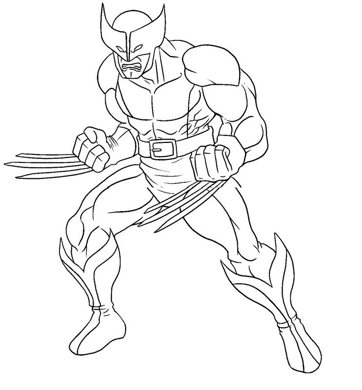 Coloriage de Wolverine