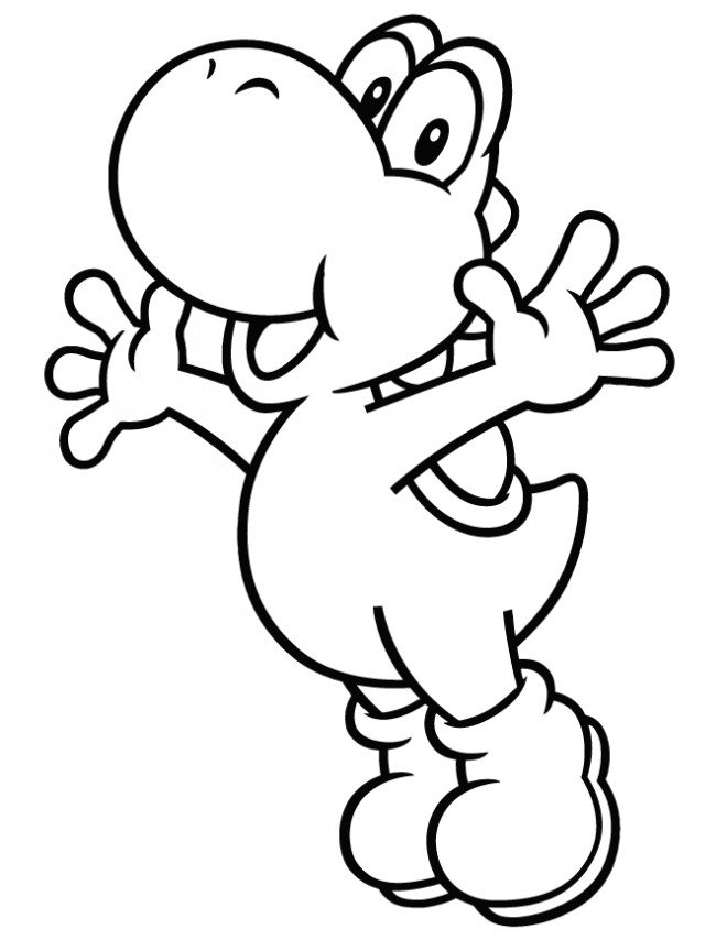 Coloriage de Yoshi à imprimer