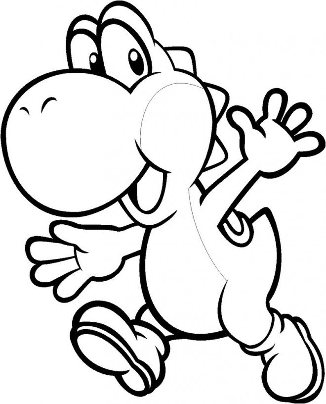 Coloriage de Yoshi gratuit