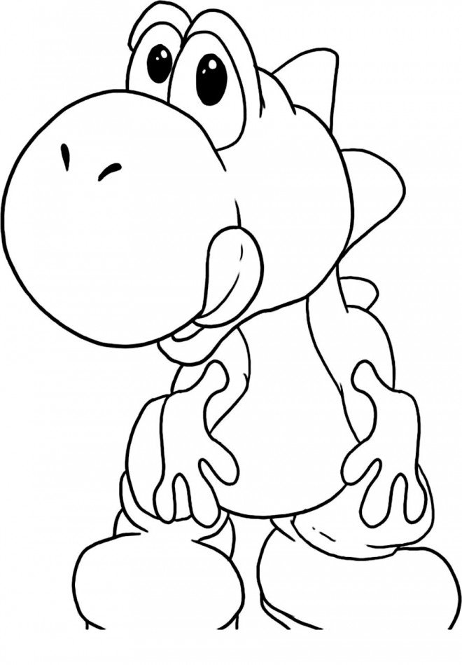 Coloriage de Yoshi rapide