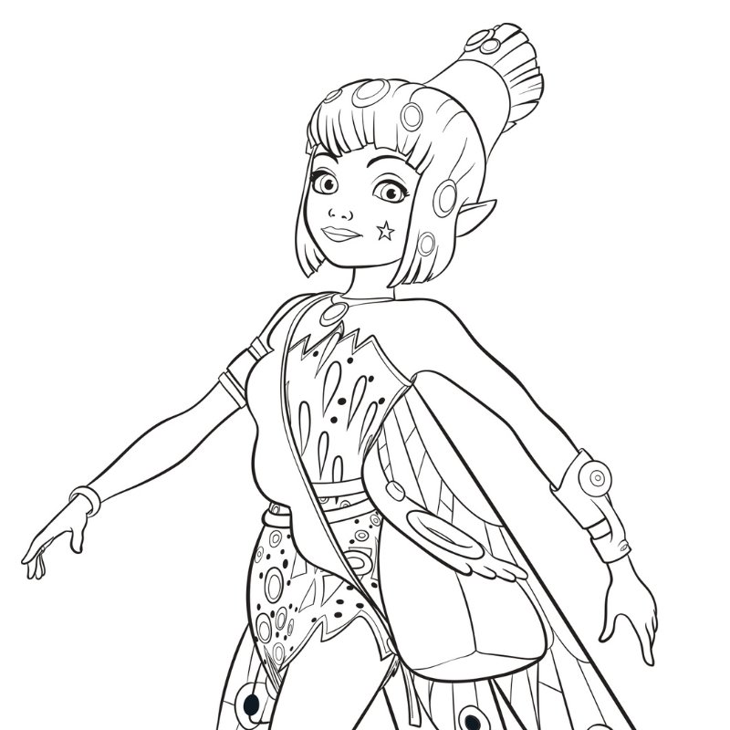 Coloriage de YUKO #01