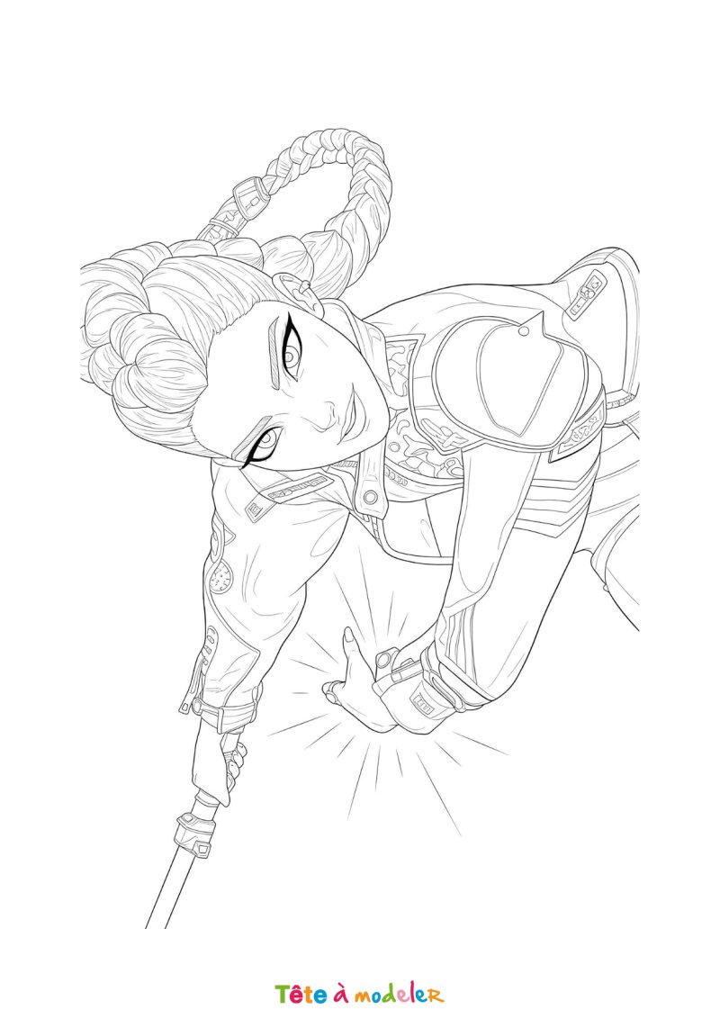 Coloriage Demon Hunter en PDF