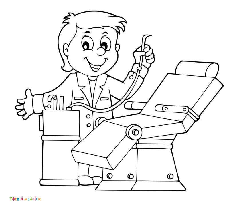 Coloriage dentiste