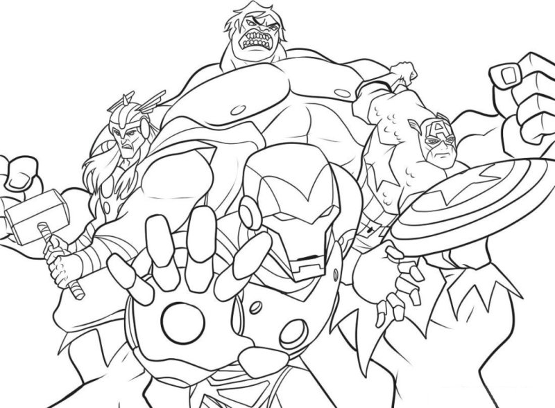 Coloriage des Avengers