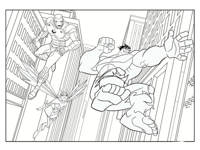 Coloriage des Avengers