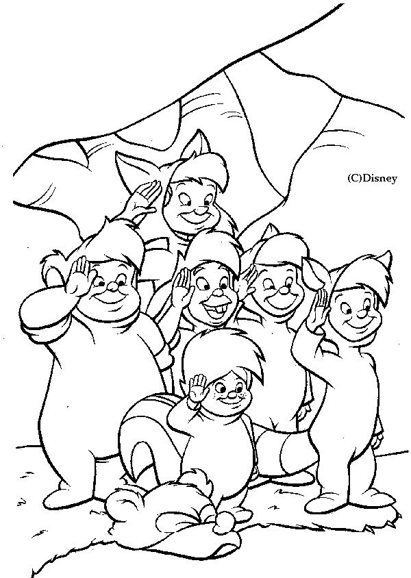Coloriage des enfants perdus