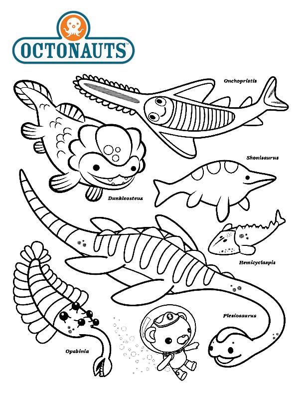 Coloriage d'Octonauts gratuit