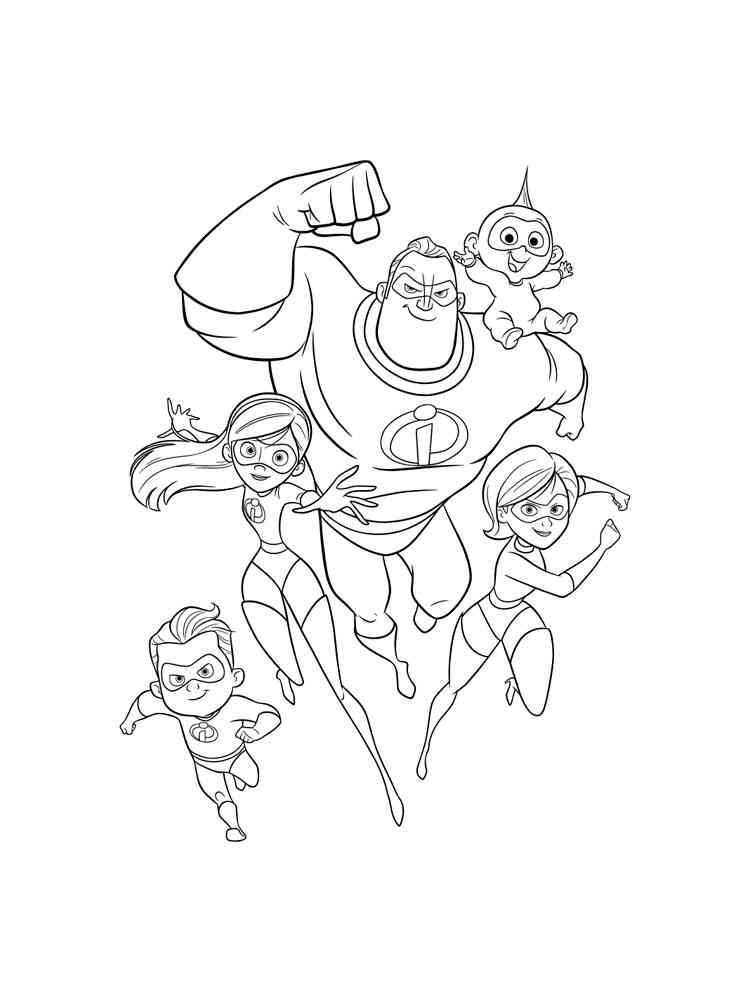 Coloriage des indestructibles gratuit