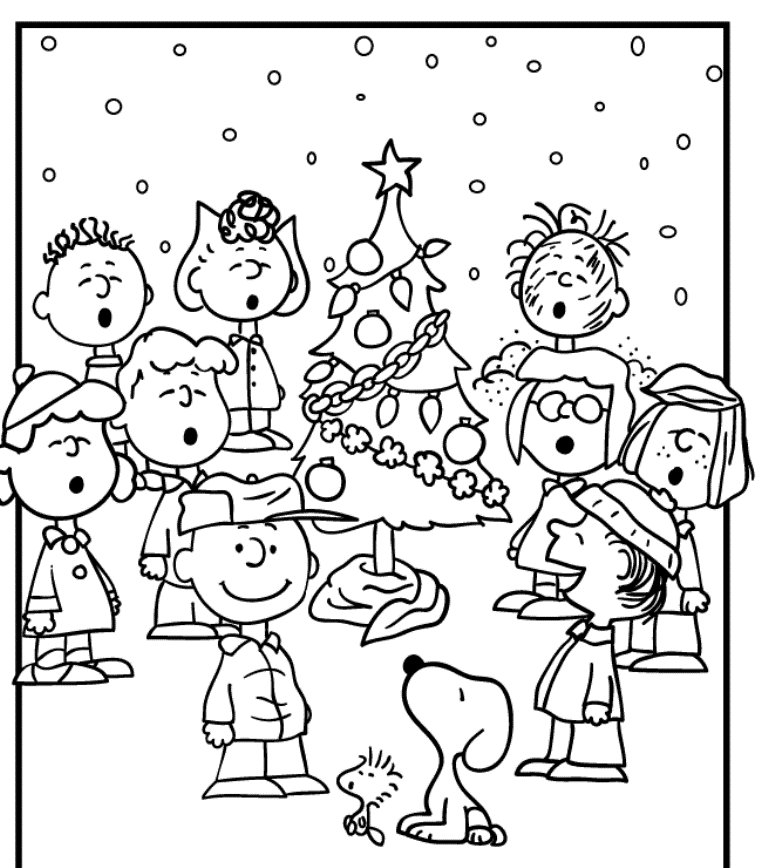 Coloriage des personnages de Snoopy