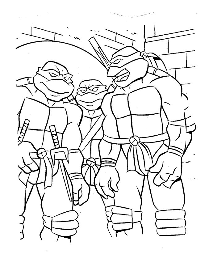 Coloriage des tortues ninja gratuit