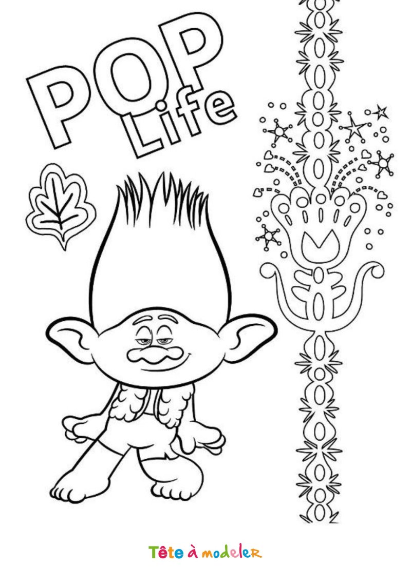 Coloriage des Trolls 2