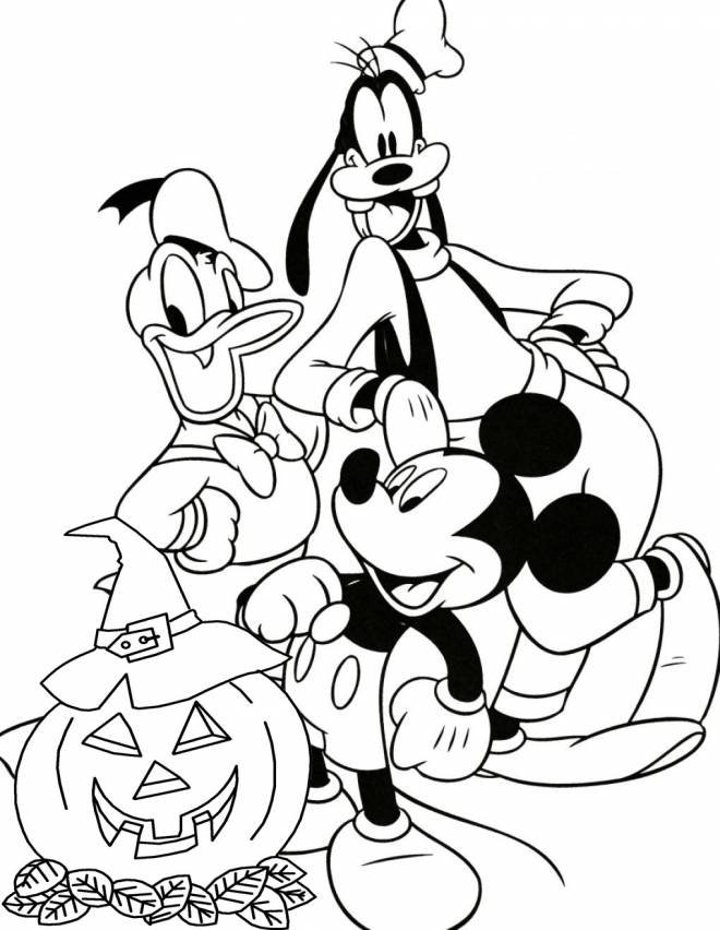 Coloriage Disney Halloween à imprimer
