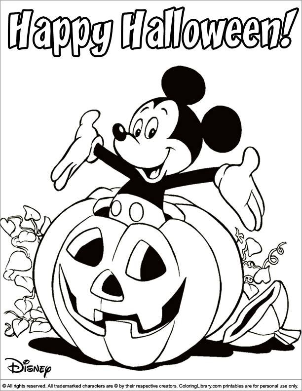 Coloriage Disney Halloween gratuit