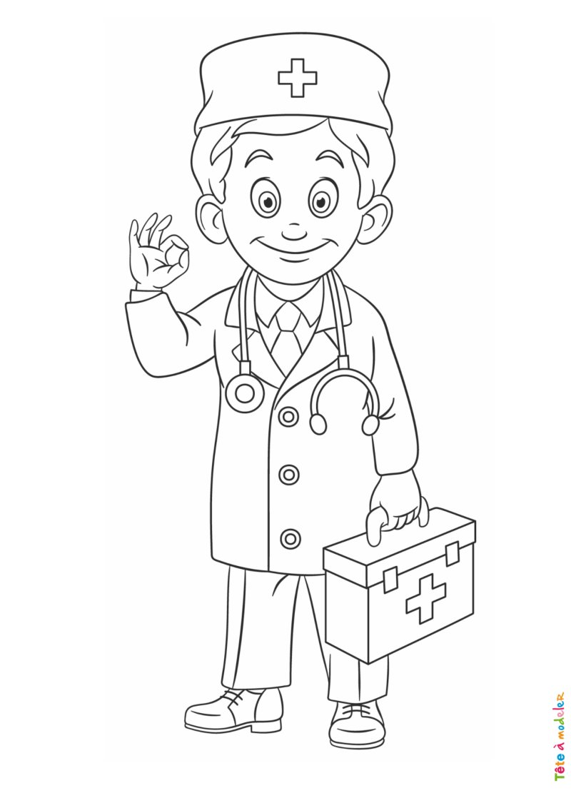 Coloriage docteur