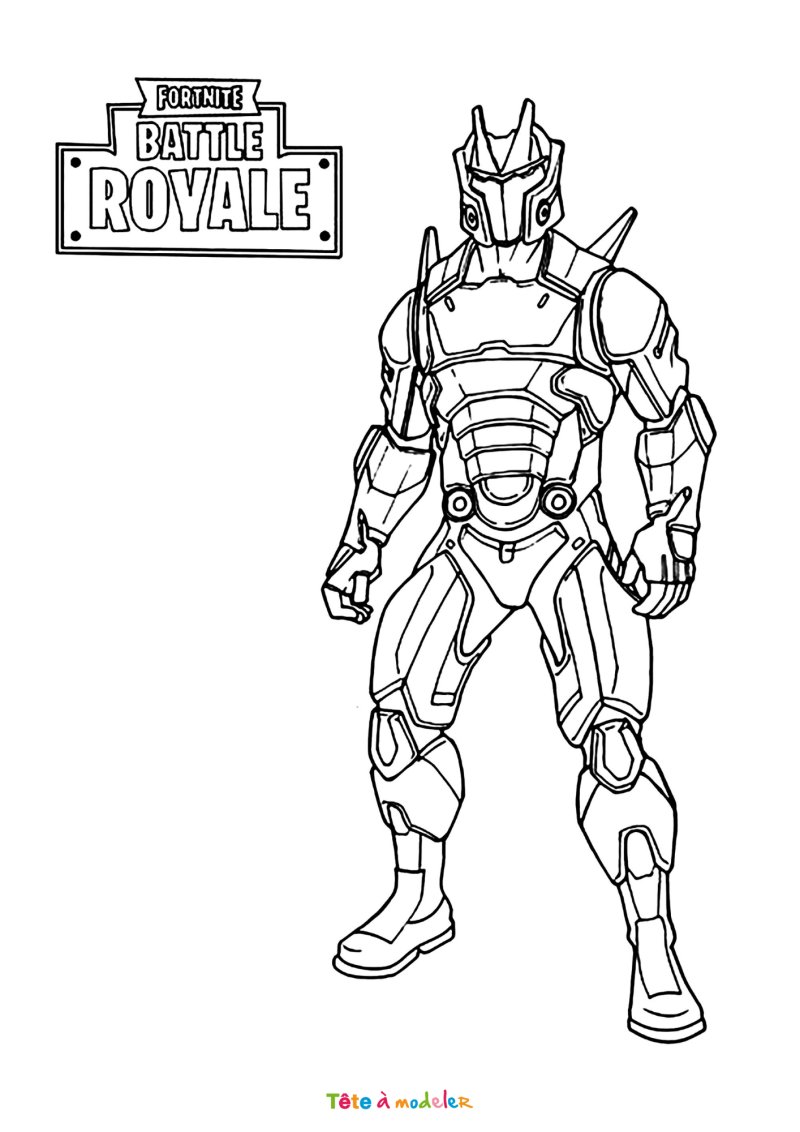 Coloriage d'Omega de Fortnite