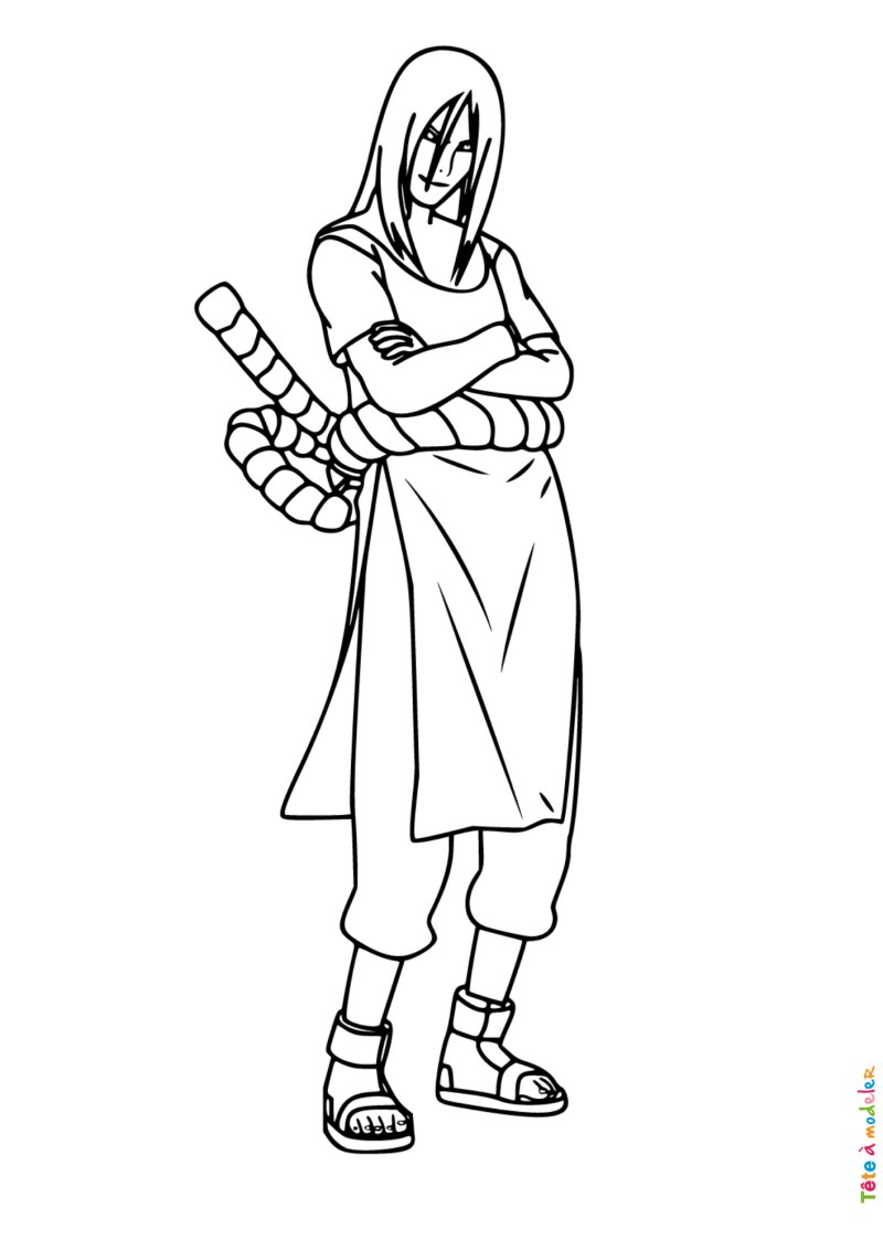 Coloriage d'Orochimaru