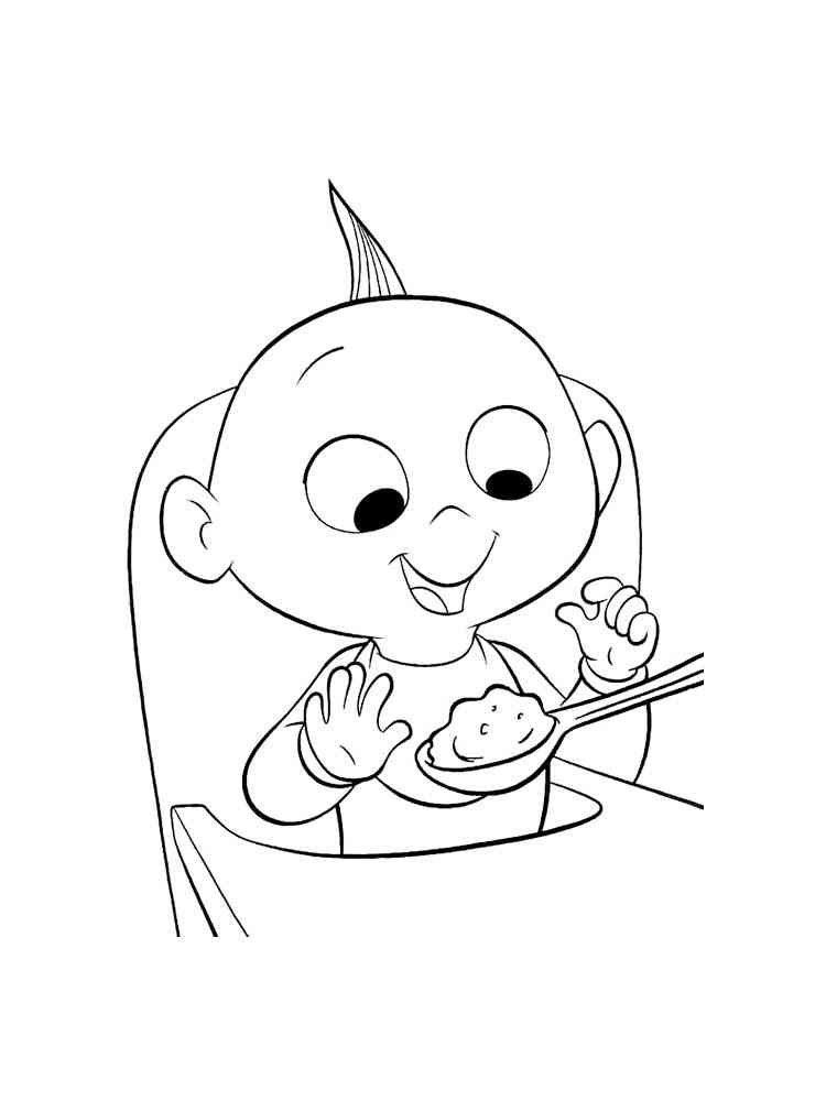Coloriage du bébé indestructible 