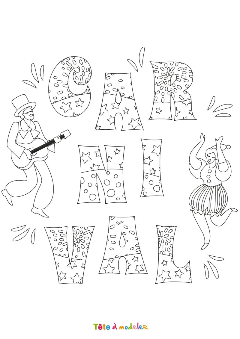 Coloriage du Carnaval #08