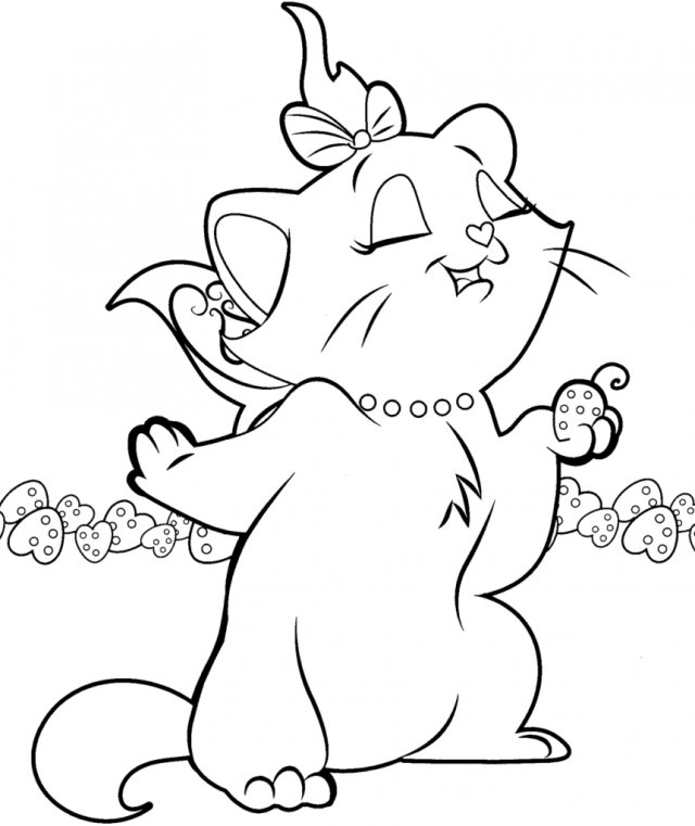 Coloriage du chaton des Artistochats