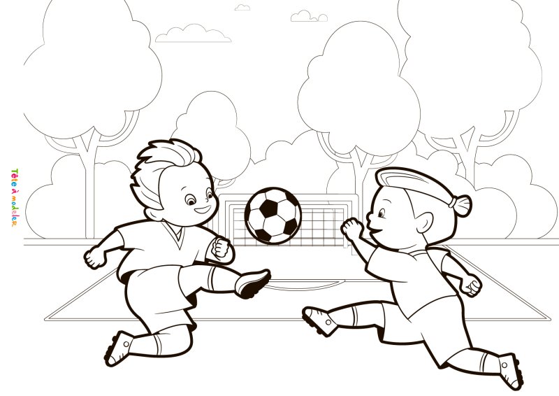 Coloriage football