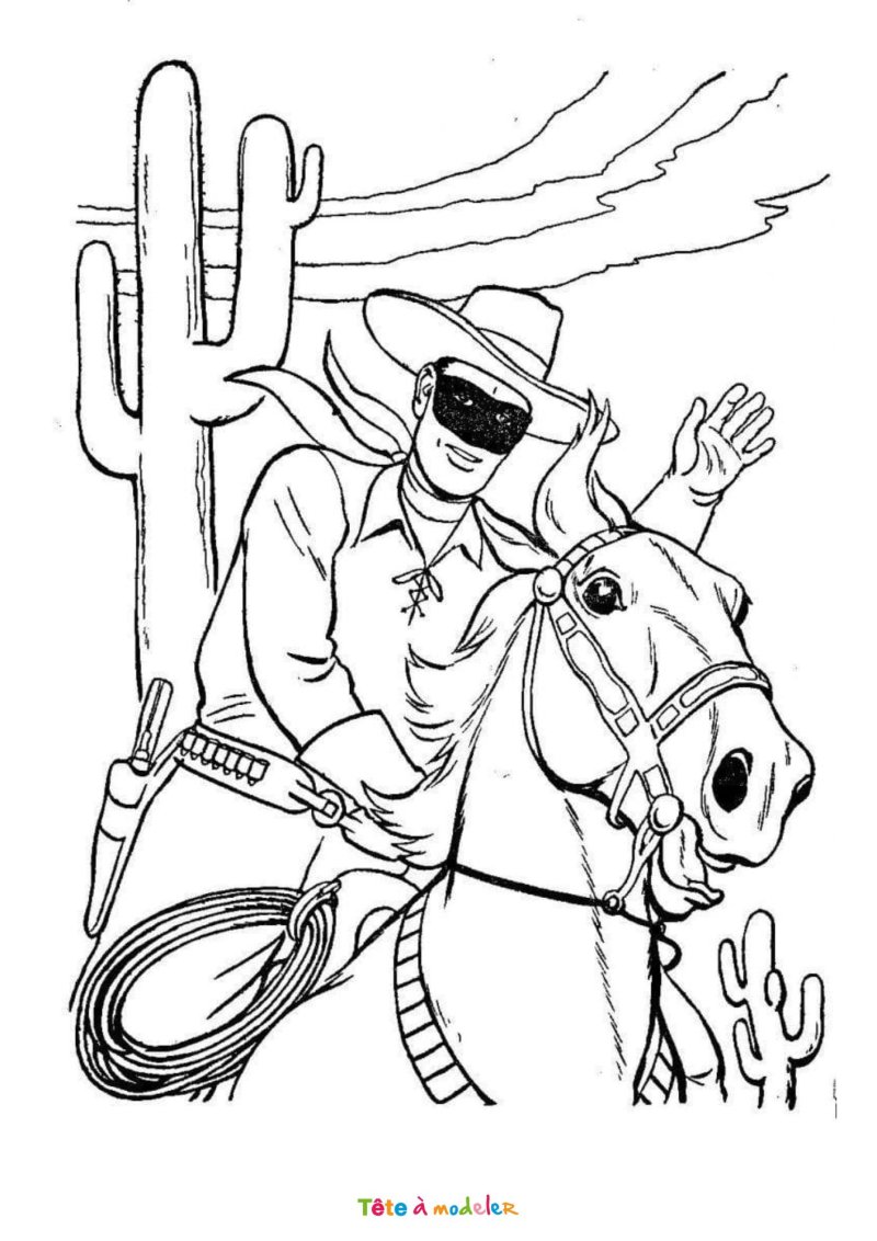 Coloriage du justicier masqué