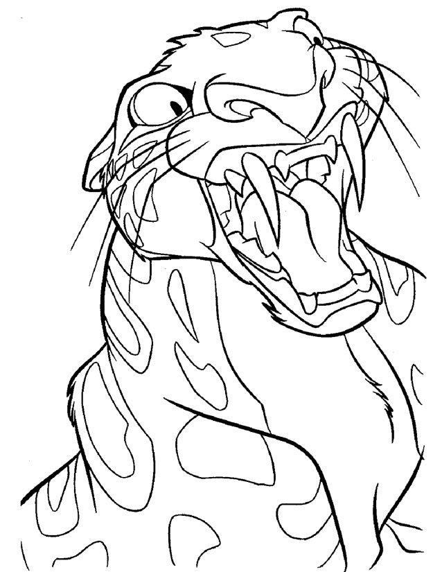 Coloriage du tigre Sabor