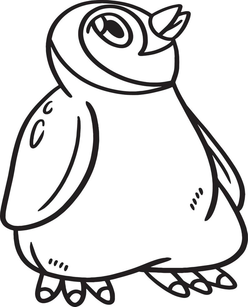 Coloriage d'un bébé manchot