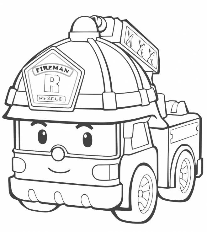 Coloriage d'un camion de papier rigolo