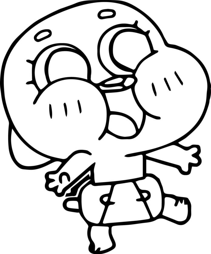 Coloriage d'un castor kawaii