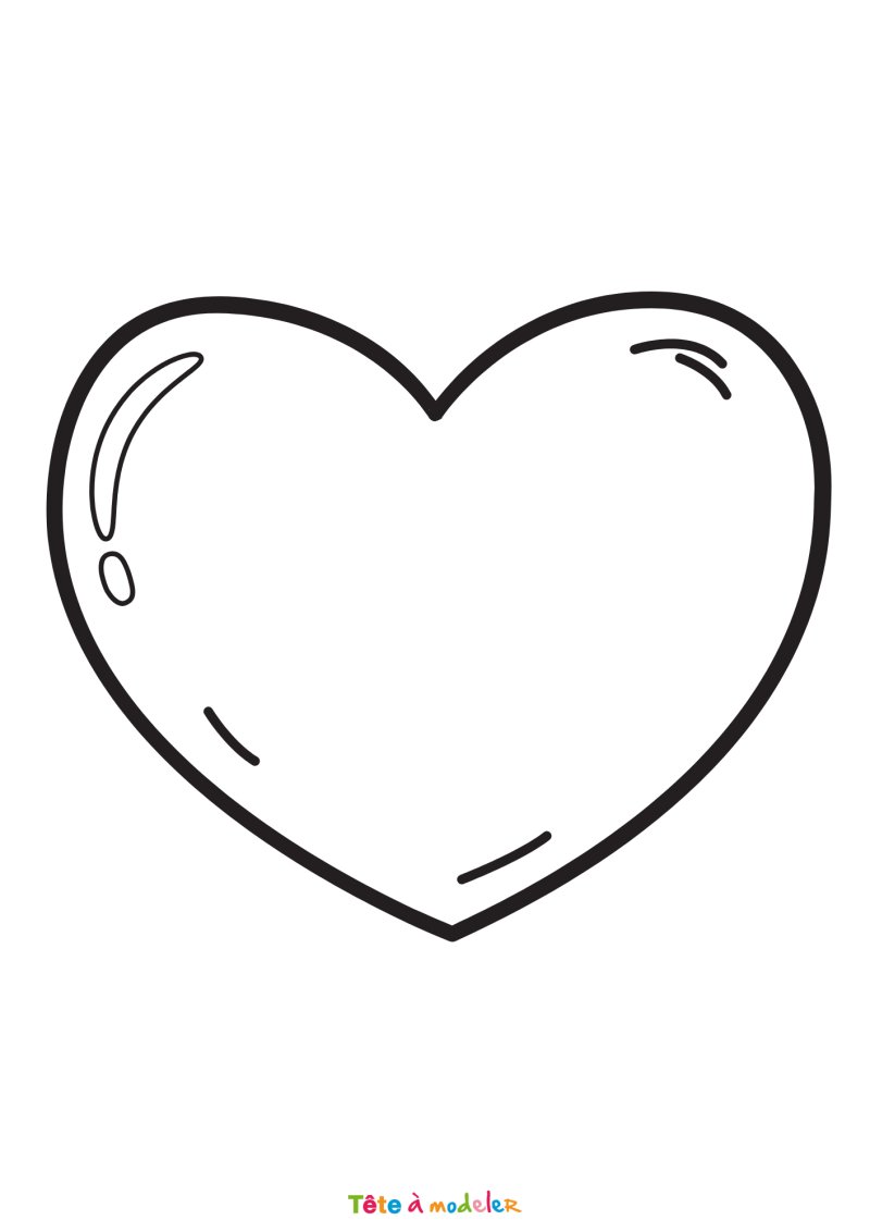 Coloriage d'un coeur rapide